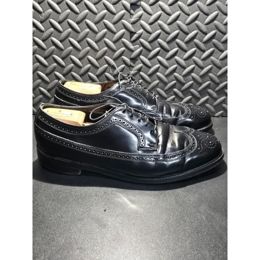 Florsheim Imperial 92654 Black Leather Wingtip Oxford Mens 12EEE Vintage - Picture 4 of 16